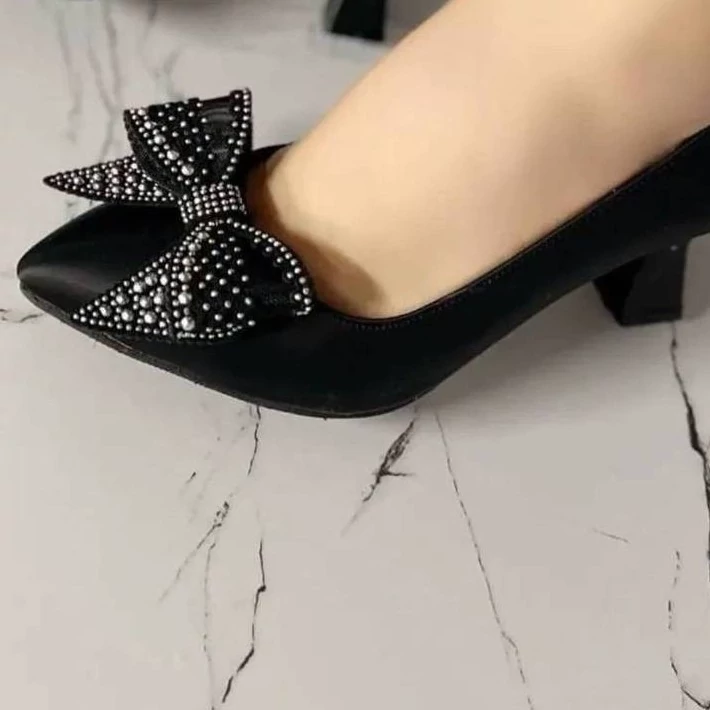 کفش مجلسی زنانه مدل پاپیون کفش عیدانه زنانه