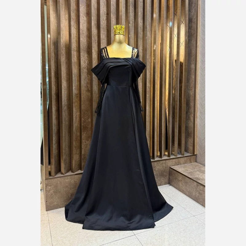 لباس مجلسی زنانه دلارام ماکسی مجلسی زنانه ساتن