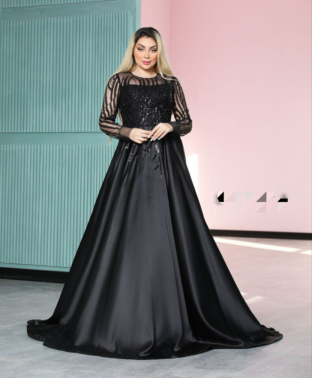 لباس مجلسی نلا لباس مجلسی ساتن زنانه
